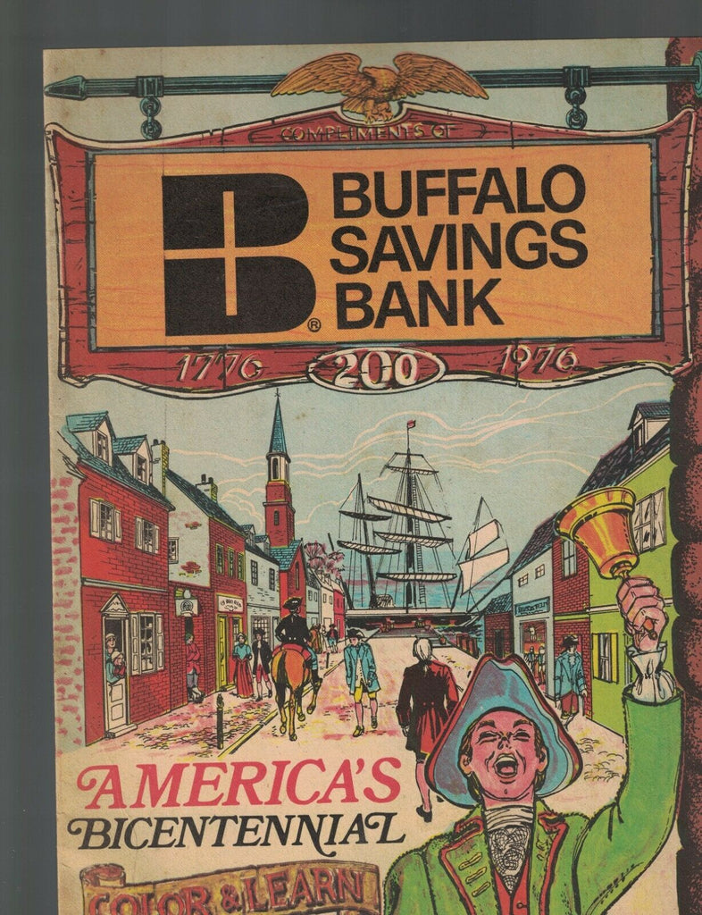 Buffalo Savings Bank America's Bicentennial Color & Learn Book 1974
