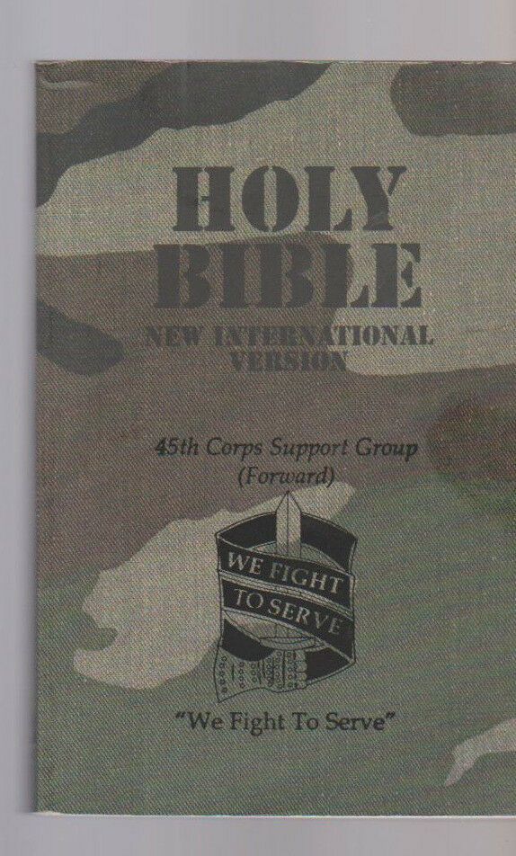 Holy Bible New International Version 45th Corps Support Group Forward
