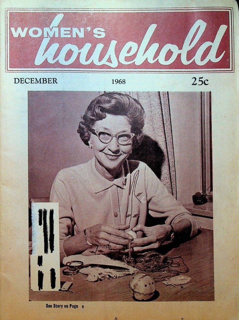 Women's Household Magazine December 1968 Mrs Stuart Armstrong Charleston WV