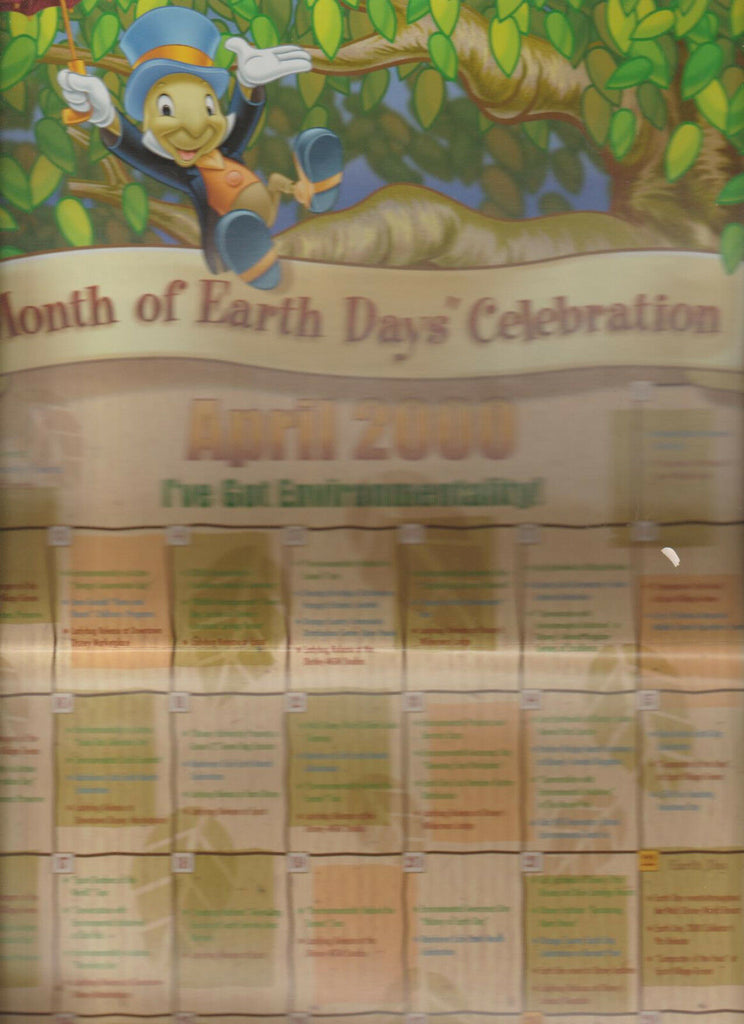 Walt Disney Eyes & Ears Cast Magazine March 30 2000 Earth Day Jiminy Cricket