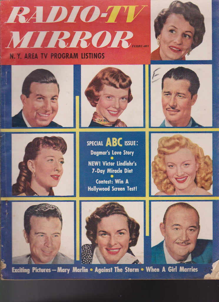 Radio TV Mirror February 1952 Victor Borge Don Ameche Ted Mack Ricky Nelson