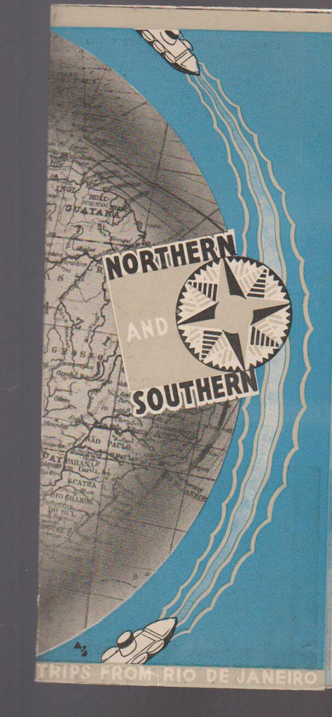 Northern & Southern Trips from Rio De Janeiro Brazil Brochure 1930s