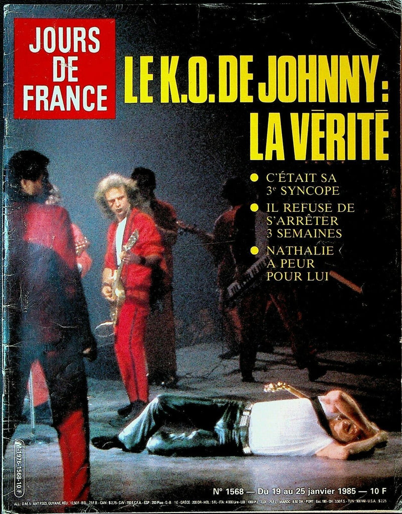 Jours de France January 25 1985 Johnny Hallyday Julio Iglesias Princess Diana