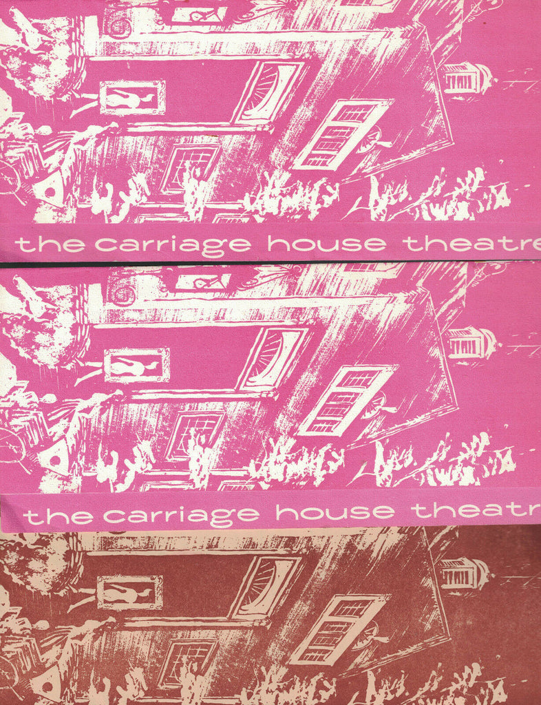 Carriage House Theatre Lot of 3 Programs Masssachusetts