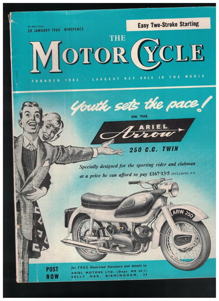 The Motor Cycle Magazine January 28 1960 Motorcycle Miller Technique