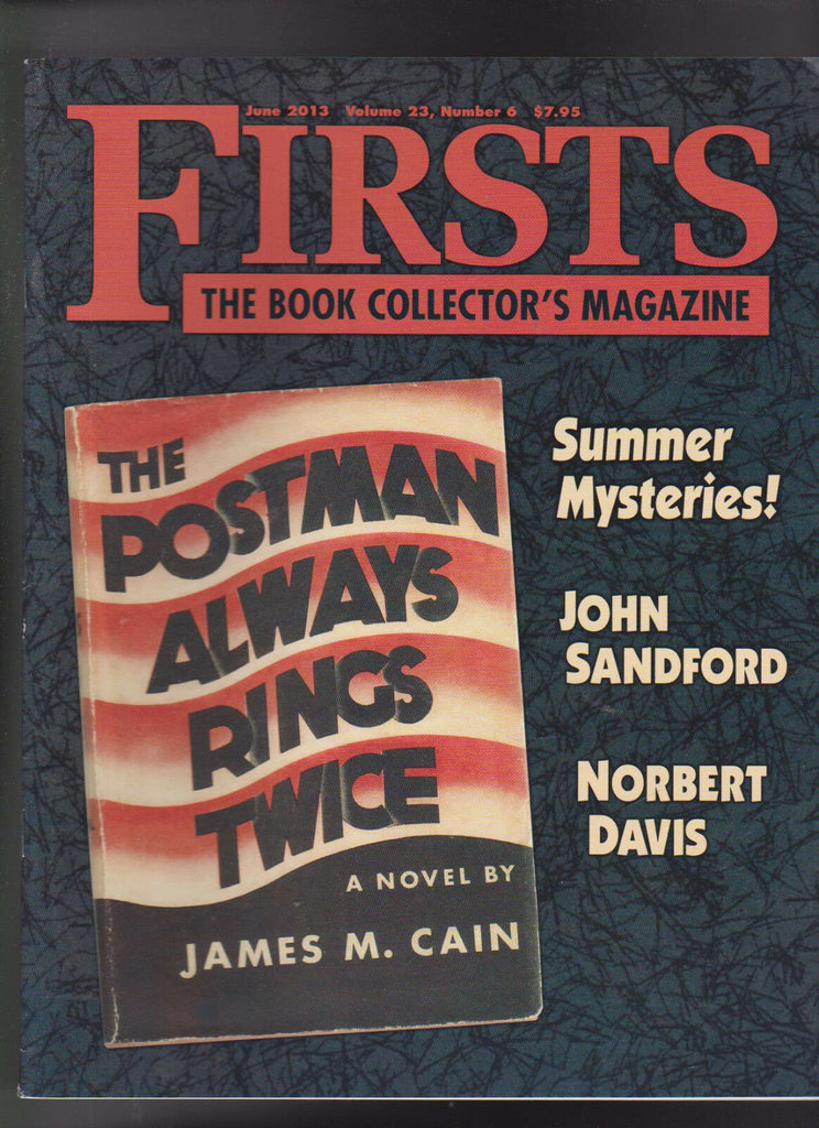 Firsts Book Collectors Magazine June 2013 Norbert Davis John Sandford