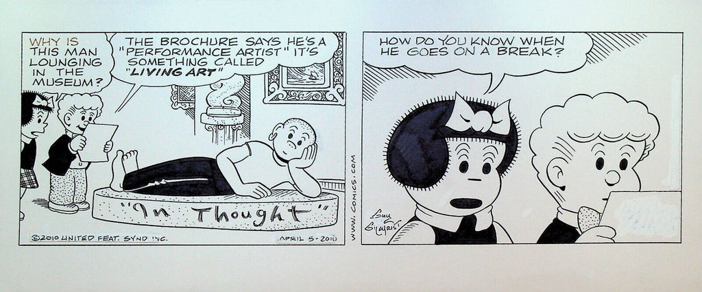 Nancy Comic Strip Original Art Guy Gilchrist April 1 2010 Art Museum Living