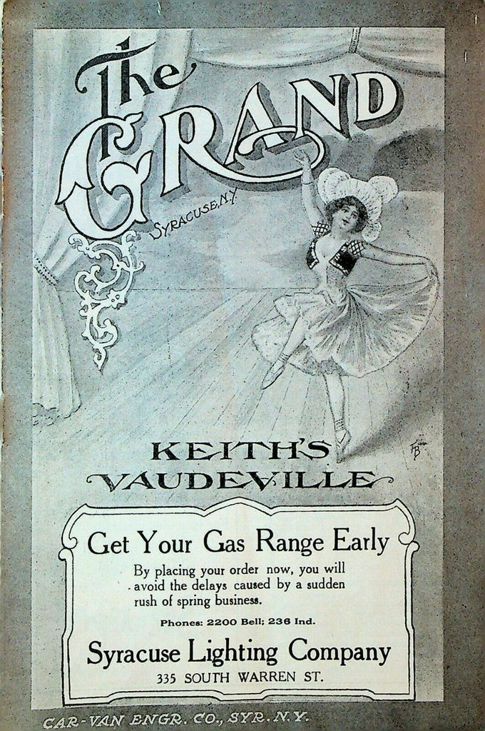 Keith's Vaudeville Program The Grand Syracuse March 14 1910 Hugh Lloyd