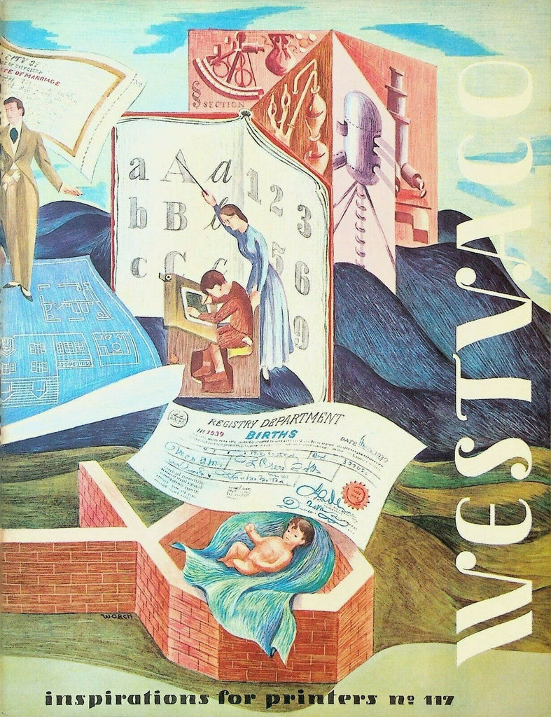 Westvaco Inspirations for Printers Magazine 117 1939 HR Worch