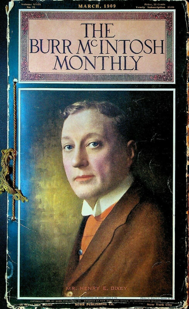 The Burr McIntosh Monthly Magazine March 1909 Henry Dixey Ethel Barrymore
