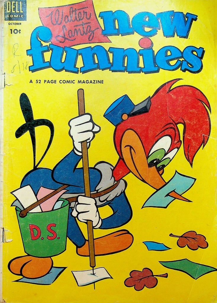 New Funnies 200 Dell Comics 1953 Woody Woodpecker Trash Collector George Kell