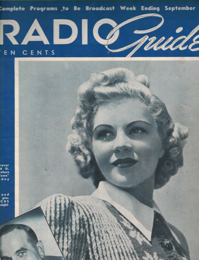 Radio Guide September 24 1938 Al Jolson Wolfgang Mozart Claire Trevor