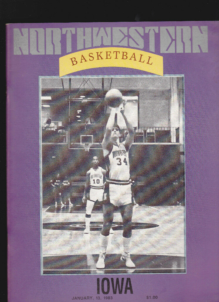 Iowa v Northwestern NCAA basketball program January 13 1983