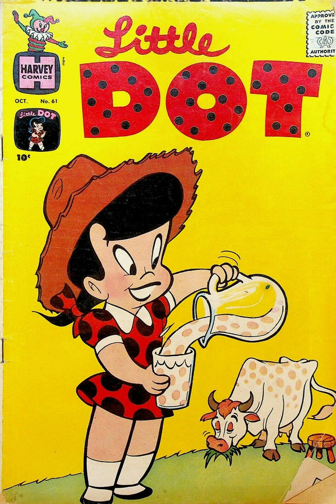 Little Dot 61 Harvey Comics Comics 1960 Cow Milk