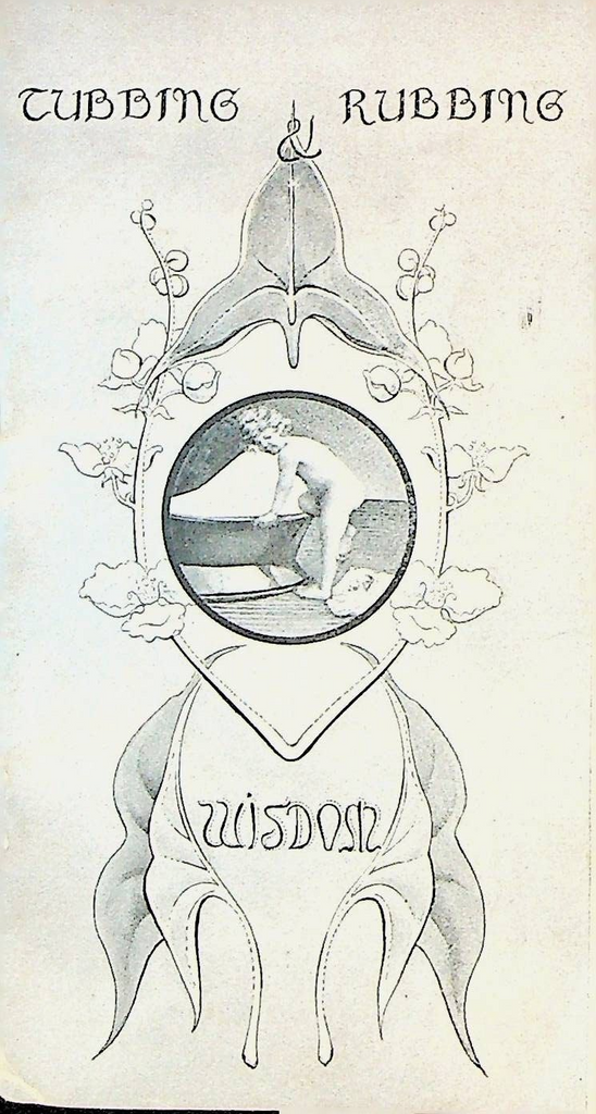 Tubbing Rubbing Wisdom 1910s Flexible Rubber Goods Winsted Toothbrush Sponge