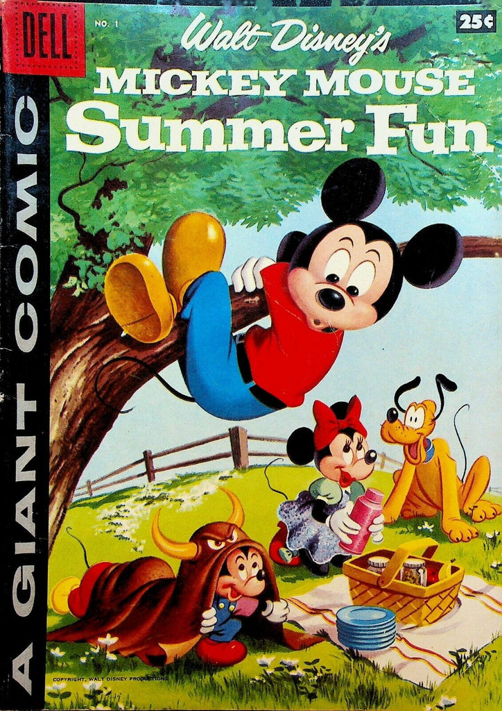 Mickey Mouse Summer Fun 1 Walt Disney Dell Giant 1958 Picnic