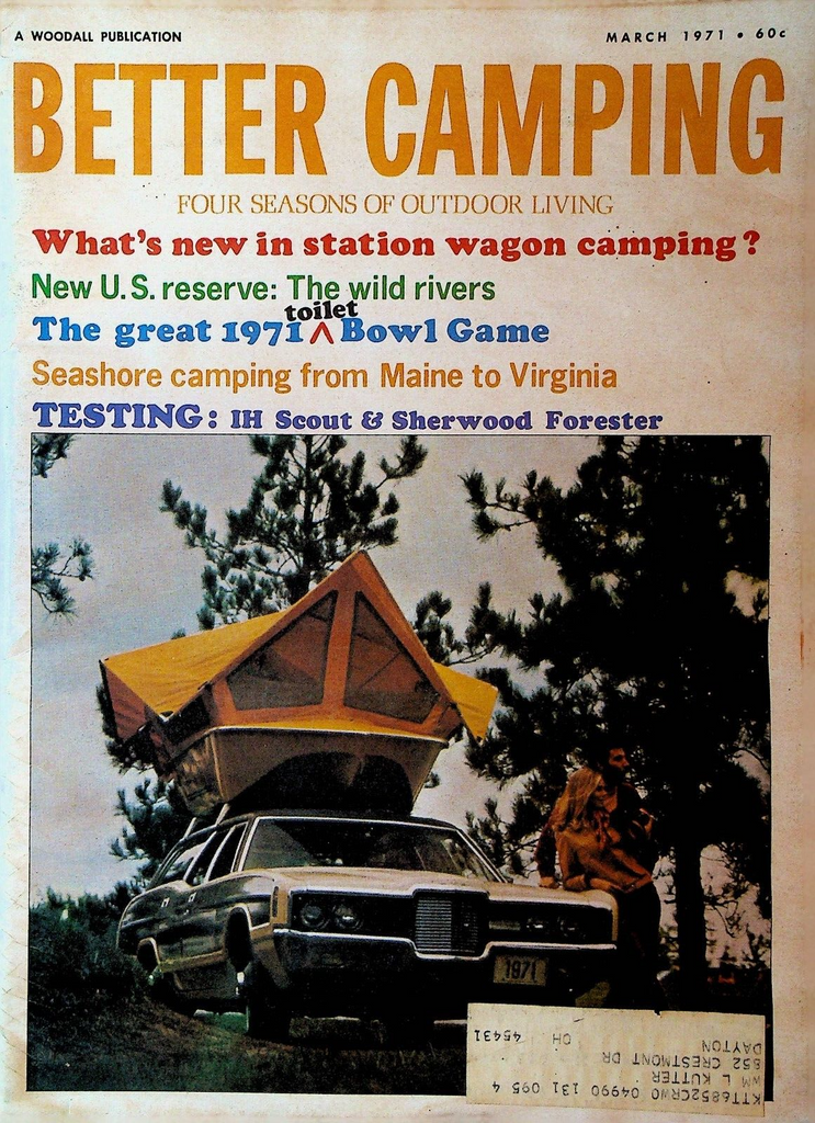 Better Camping Magazine March 1971 IH Scout Sherwood Forester Station Wagons