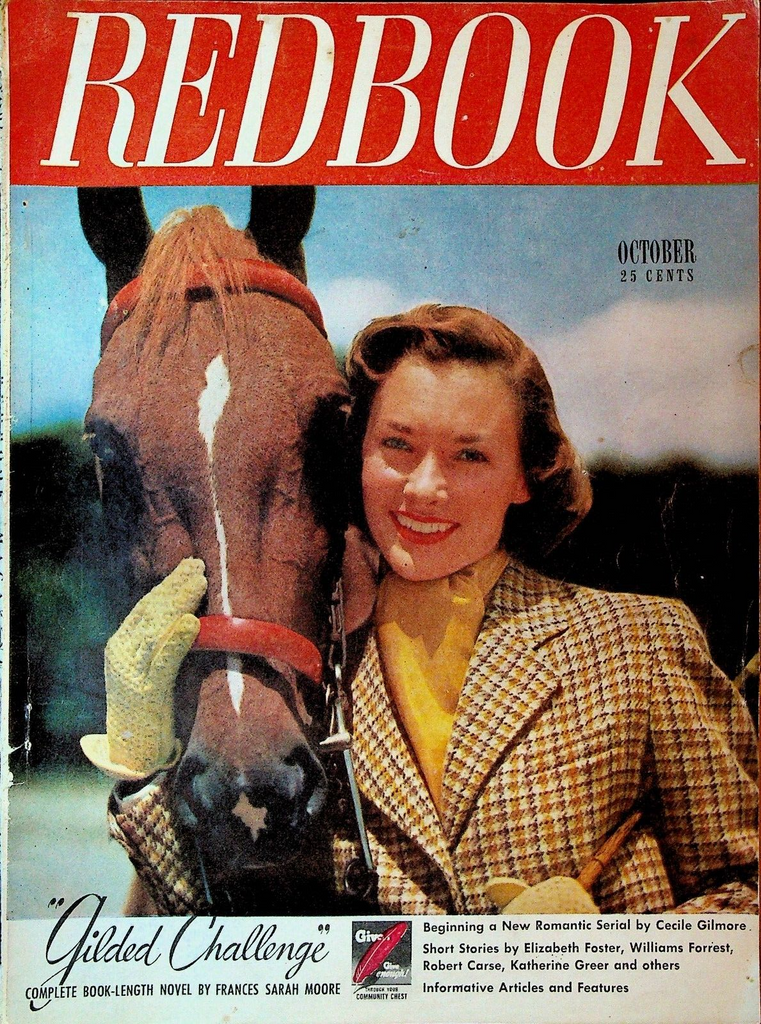 Redbook Magazine October 1948 Cecile Gilmore Robert Carse Katherine Greer