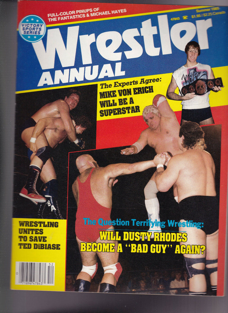 Wrestler Annual Mike Von Erich Dusty Rhodes Ted DiBiase Summer 1985