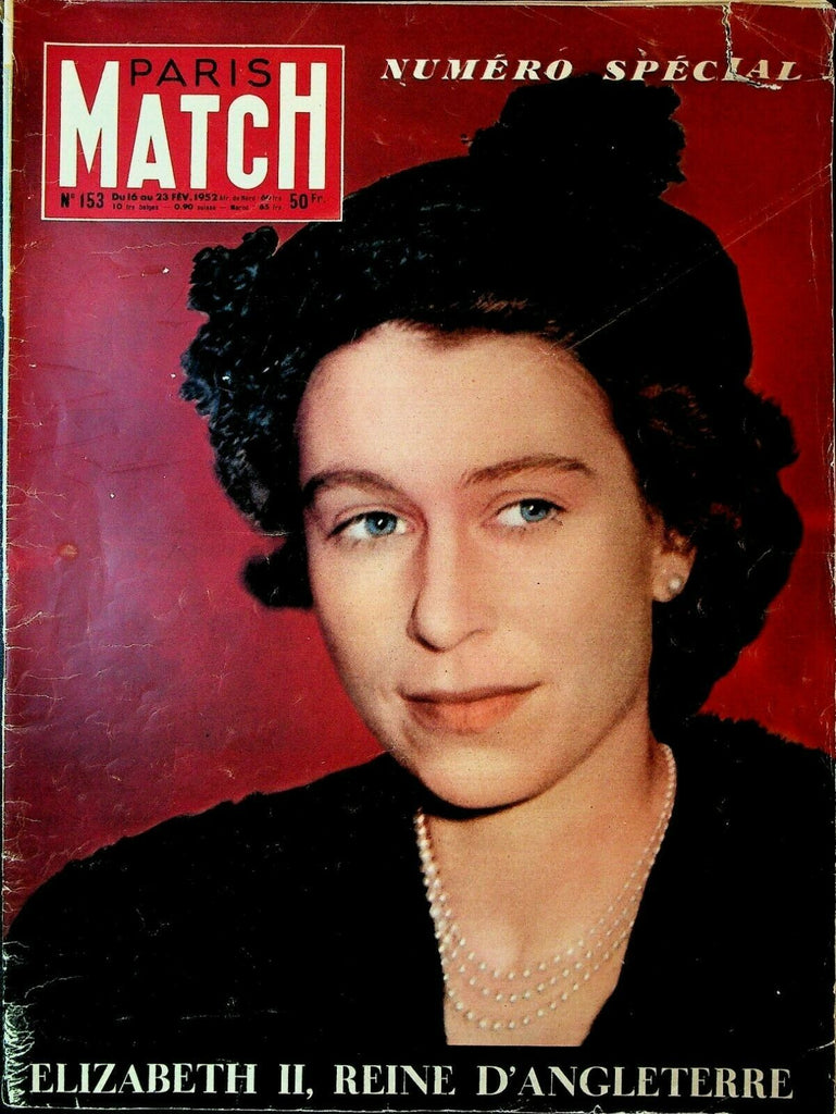 Paris Match February 16 1952 Queen Elizabeth Danielle Darrieux Jean Gabin