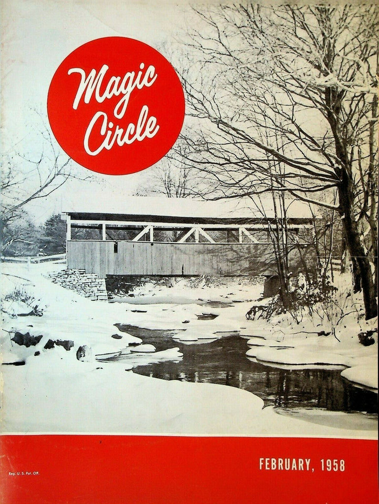 Magic Circle Magazine February 1958 NASCAR Racing Buck Baker Cotton Owens