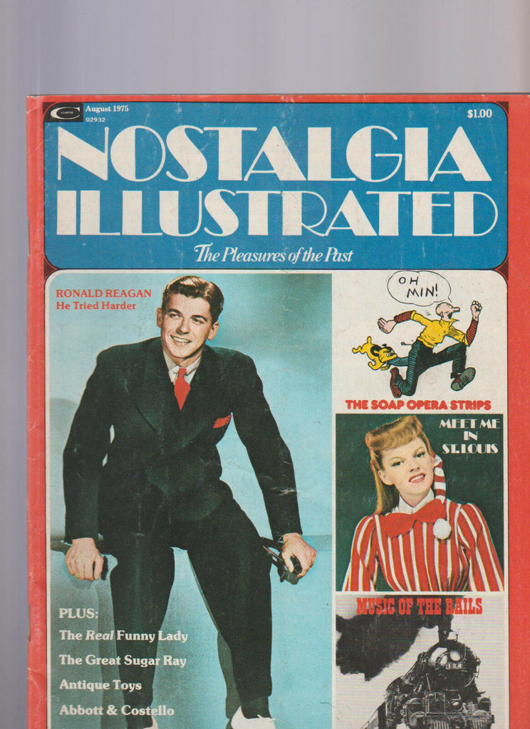Nostalgia Illustrated August 1975 Ronald Reagan Abbott Costello Lana Turner