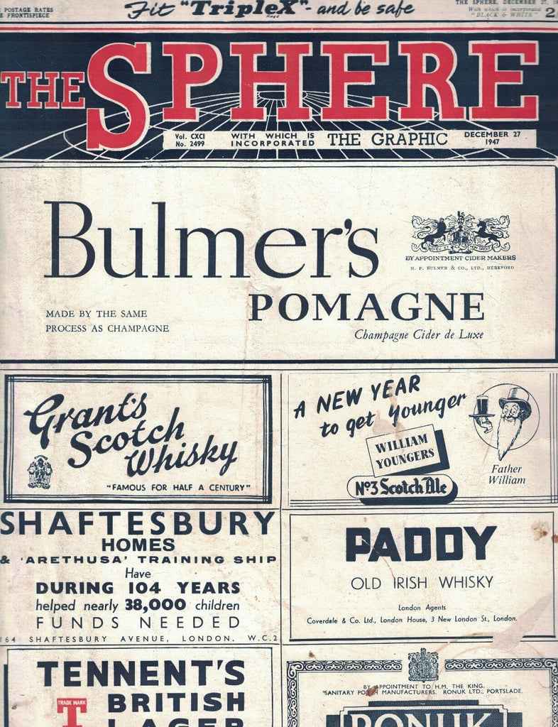 The Sphere Magazine December 27 1947 Earl Mountbatten of Burma Flying Car
