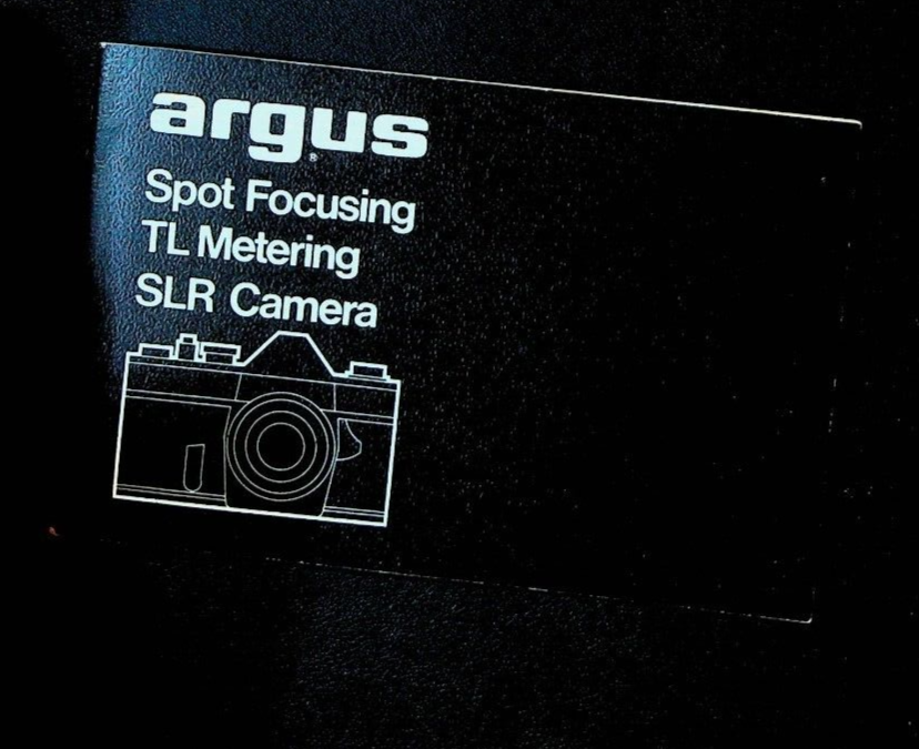 Argus Spot Focusing TL Metering SLR Camera Manual Photography