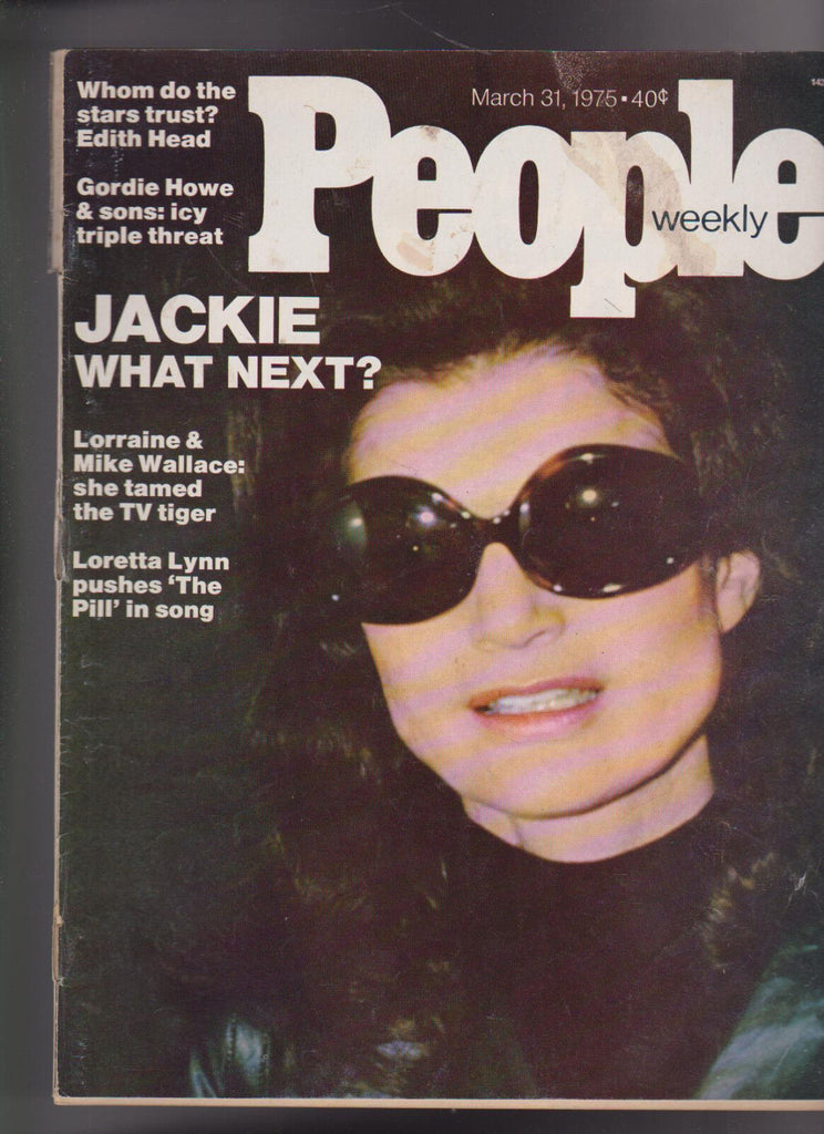 People Magazine Jackie Onassis Gordie Howe Loretta Lynn March 31 1975 Free S/H