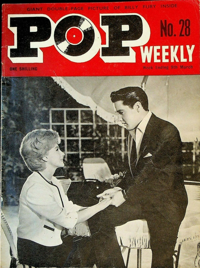 Pop Weekly #29 March 9 1963 Elvis Presley Billy Fury Jet Harris Frank Ifield
