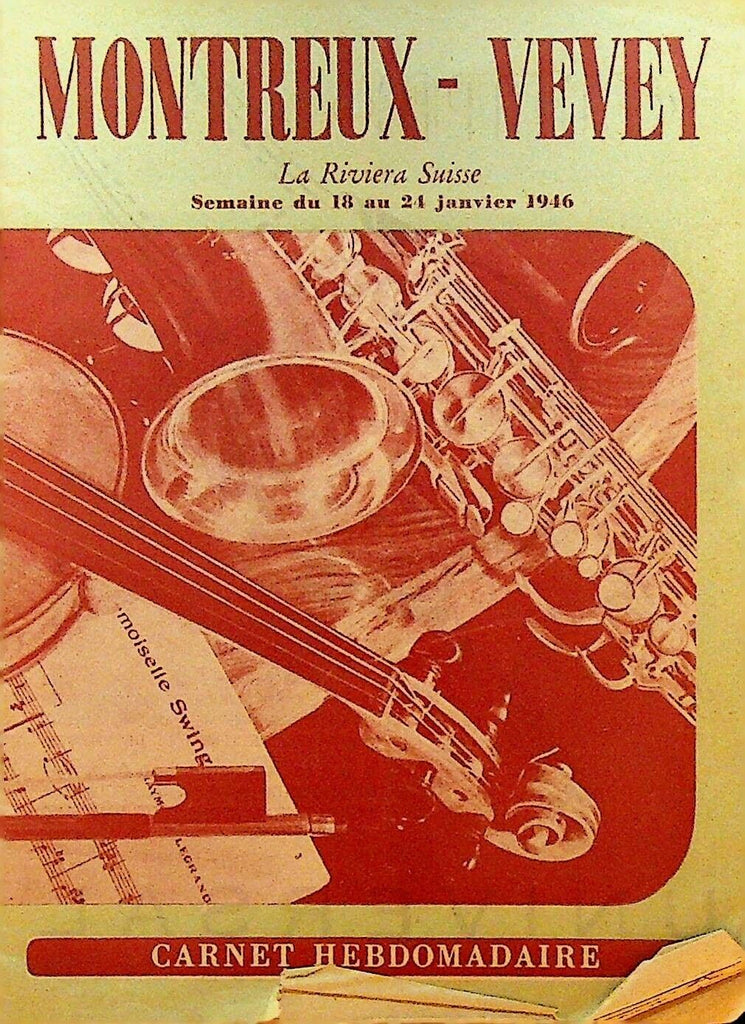 Montreux Vevey Swiss Riviera Tourist Activities Booklet January 18 1946