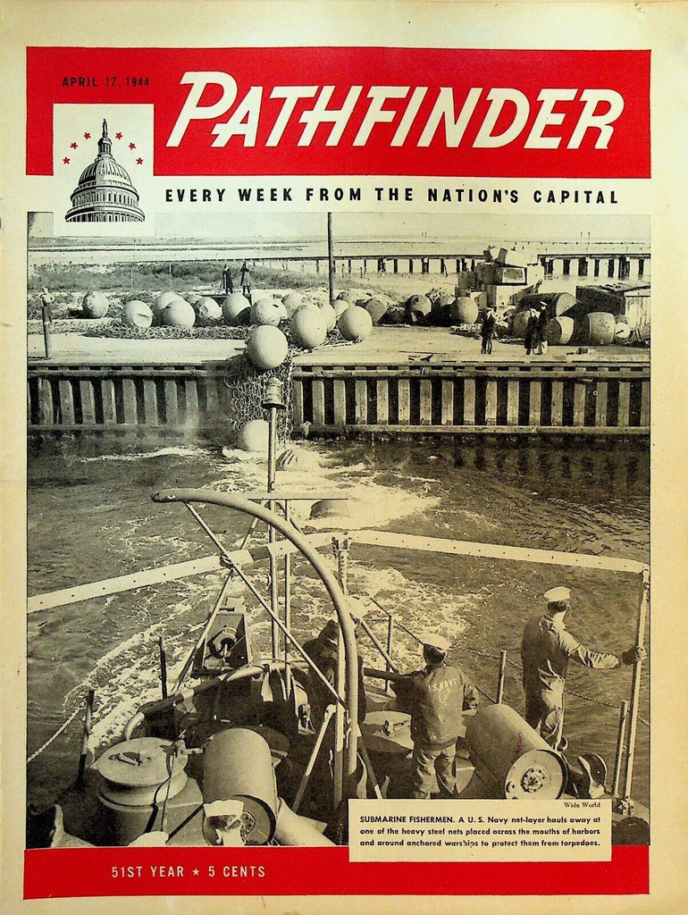 Pathfinder Magazine April 17 1944 WWII Andrew Jackson Higgins Submarines