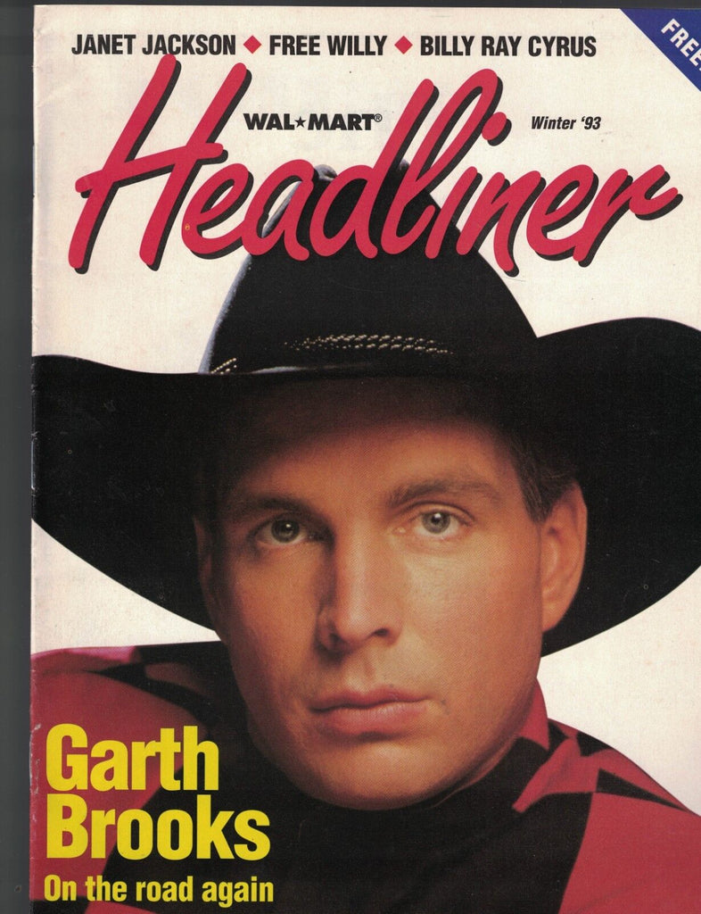 Wal-Mart Headliner Winter 1993 Magazine Garth Brooks Janet Jackson Free Willy