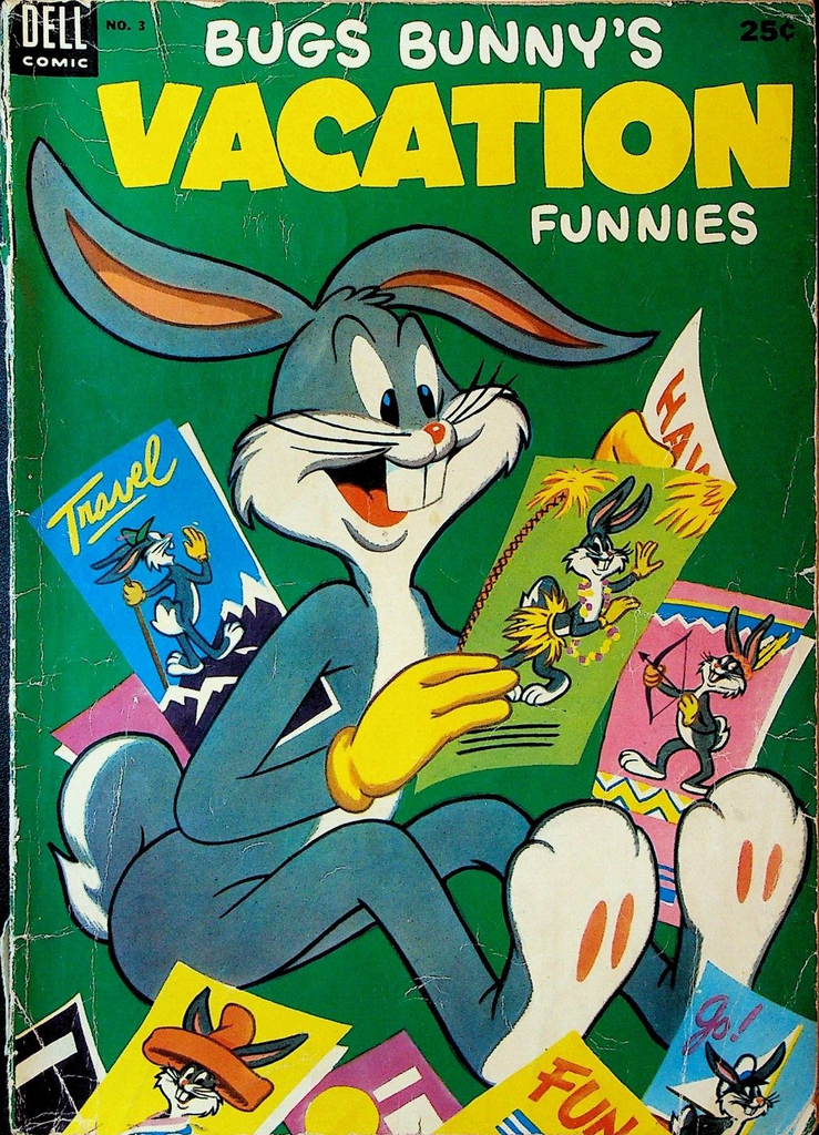 Bugs Bunny Vacation Funnies 2 1954 Dell Comics