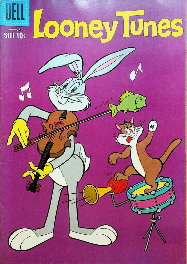 Looney Tunes 221 Dell Comics 1960 Bugs Bunny Violin Cat Drum