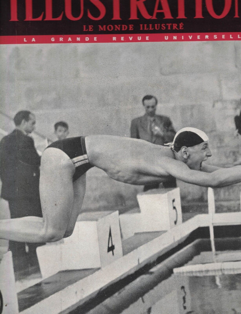 France Illustration Magazine August 11 1951 French Swimmers Bernardo Blioch Jany