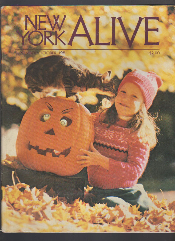 New York Alive Magazine September 1981 Jack O'Lantern Halloween Cover