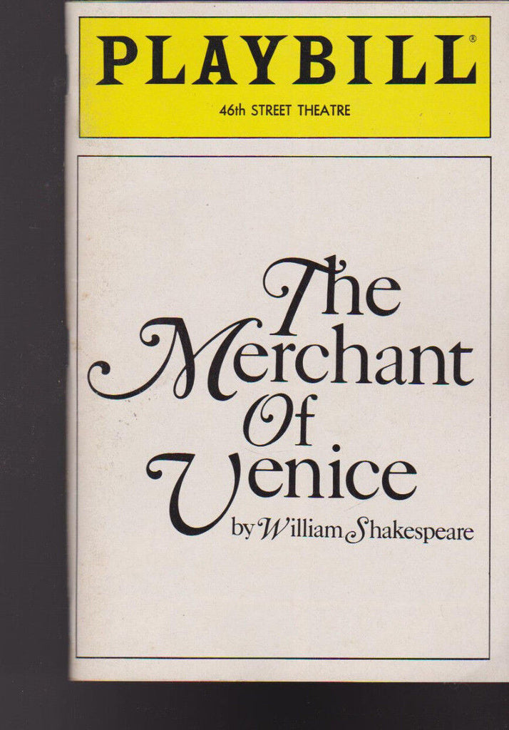 The Merchant of Venice Playbill 1989 William Shakespeare Peter Hall Company