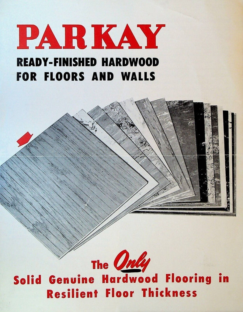 Parkay Ready Finished Hardwood Floors & Walls Brochure 1950s