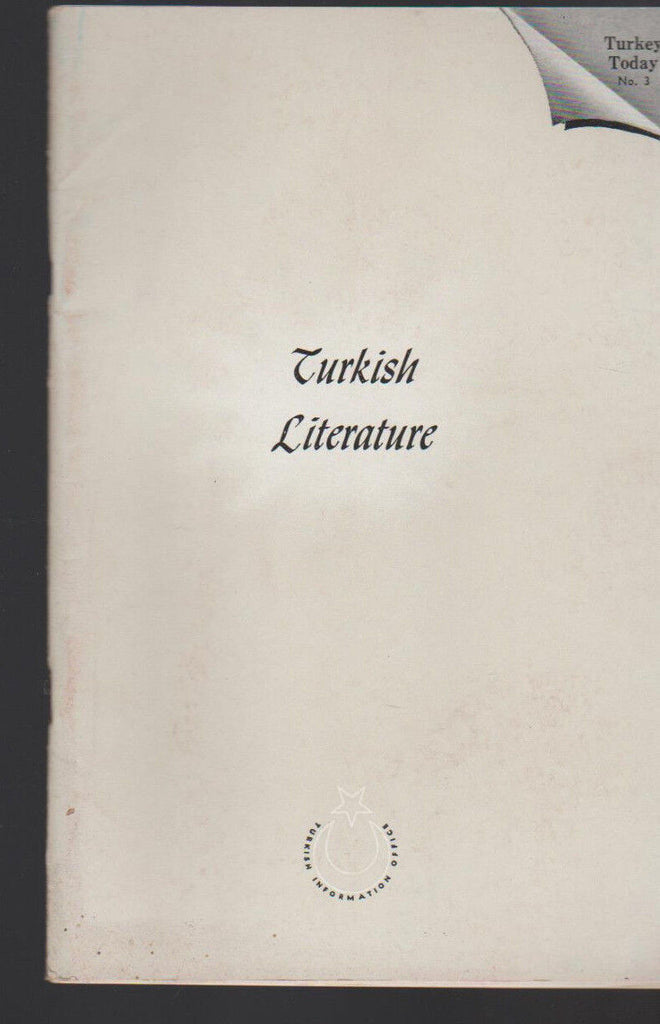 Turkish Literature Turkey Today Booklet #3 1950s