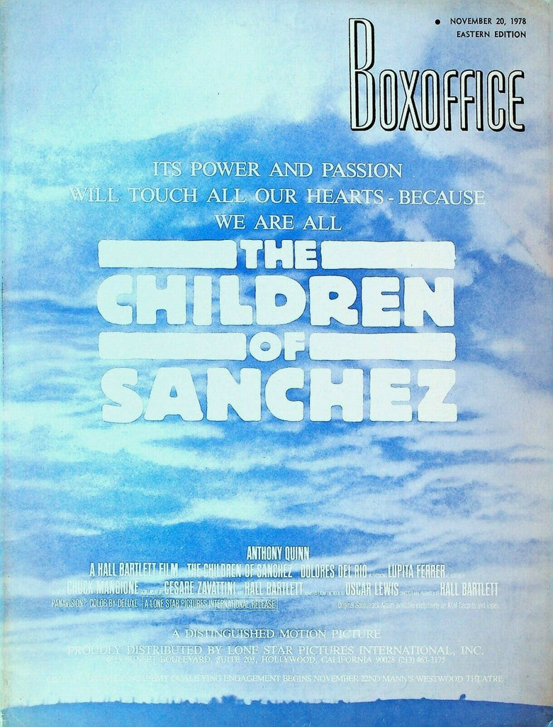 Boxoffice November 10 1978 Gene Kelly Children of Sanchez Death on the Nile