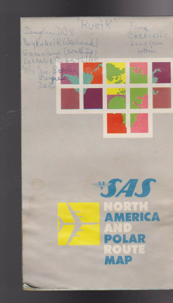 SAS Scandinavian Airlines North America & Polar Route Map