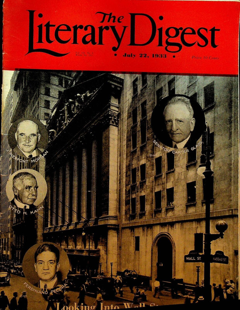 Literary Digest July 22 1933 JP Morgan Wall Street Royal Regatta Opera Davis Cup