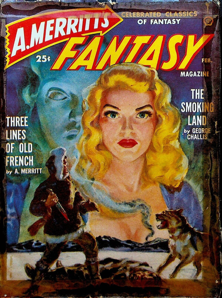 A Merritt's Fantasy Magazine February 1950 Victor Rousseau George Challis