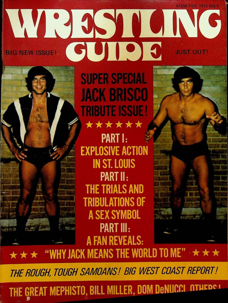Wrestling Guide February 1973 Jack Brisco Bill Miller Great Mephisto Dom DeNucci