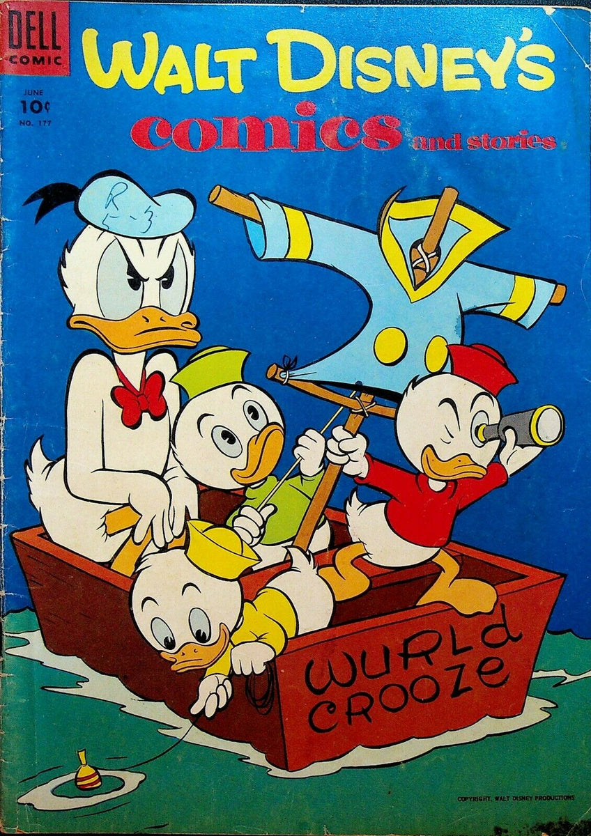 Walt Disney's Comics & Stories 177 Dell Comics 1955 Sailboat – Papergoy
