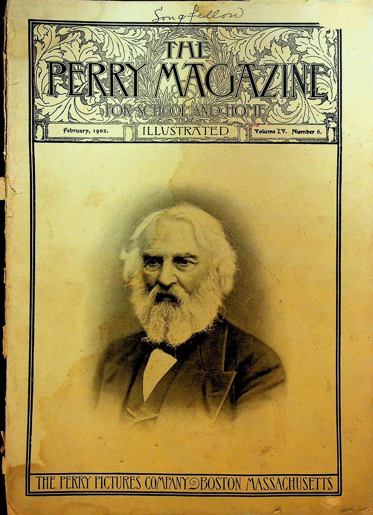 Perry Magazine February 1902 Robert E Lee Henry Wadsworth Longfellow