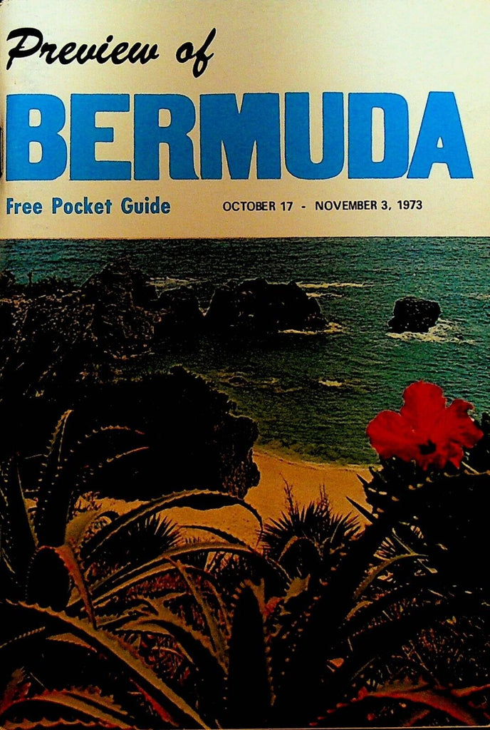 Preview of Bermuda October 17 1973 Golf Boating Fishing Cruises Tennis
