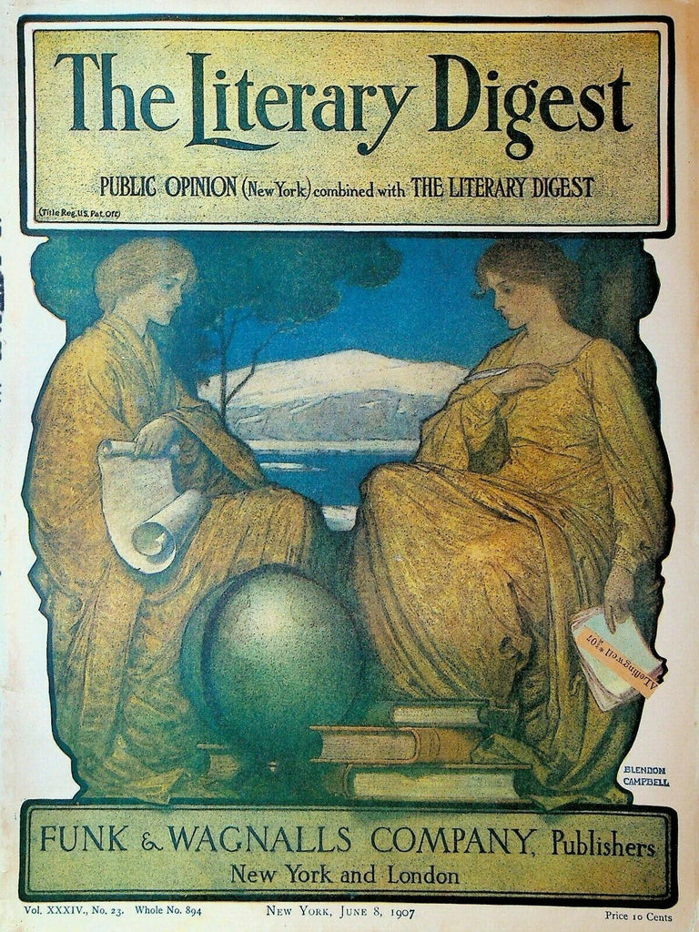 Literary Digest June 8 1907 France Feminism Austria Women at Work Railroads