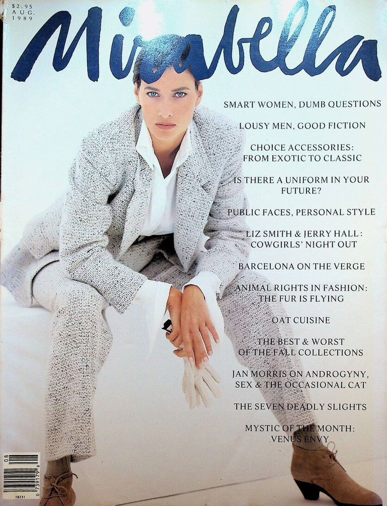 Mirabella Magazine August 1989 #3 Babar Jerry Hall Liz Smith Cathy Smith